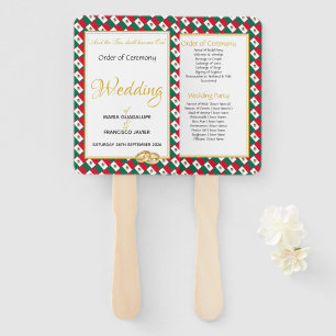 Leque Programa de Casamento Personalizado MEXICO Cristão