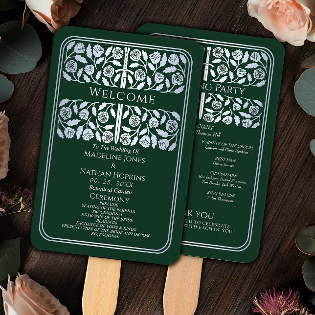 Leque Programa de Casamento Real Espada Medieval Pratead (Criador carregado)