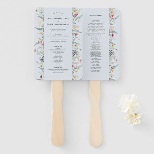 Leque Programa de Casamento Simples com Samambaia de Flo