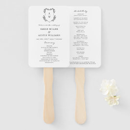 Leque Programa de Casamento Simples e Elegante