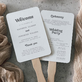 Leque Programa de Casamento Simples Formal
