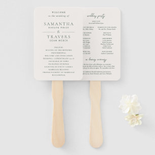 Leque Programa de Casamento Tradicional Floresta Verde E
