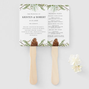 Leque Programa de Casamento Verde Florestal de Inverno