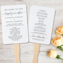 Programa de Cerimônia de Casamento Feliz