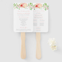 Programa de Cerimônia de Casamento Sul de Pêssegos