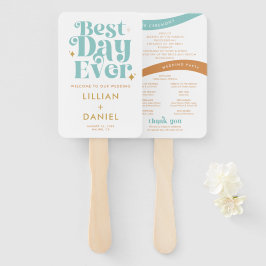 Leque Programa de Cores Modernas de Praia com Estilo Ret