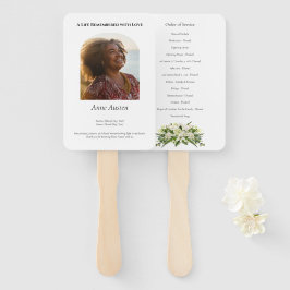 Leque Programa de Funeral Ventarola Espiritual e Reconfo