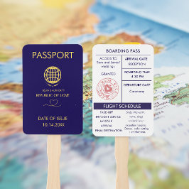 Leque Programa de Passaporte de Casamento de Destino Azu