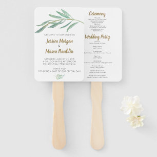 Leque Programa de Ventiladores Rustic Greenerding Weddin