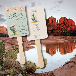 Leque Programa do Ventilador Cactus Wedding