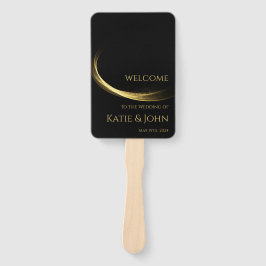 Leque Programa Elegance-Wedding do ouro-