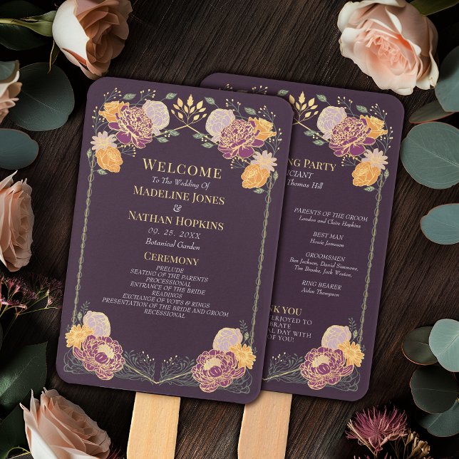 Leque Programa Fantasy Encantado de Casamento Floral (Criador carregado)