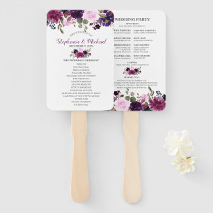 Leque Programa Floral Boho Boho Lavanda Roxo