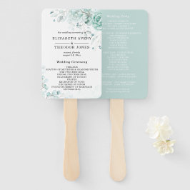 Leque Programa Floral de Casamento Floral de Belos Sábio