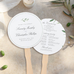 Leque Programa Genérico de Casamento Clássico de Script 