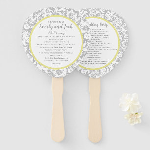 Leque Programa Íris Amarelo e Casamento tema damasco Ci