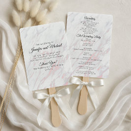 Leque Programa Moderno de Mármore Rosa e Cinza