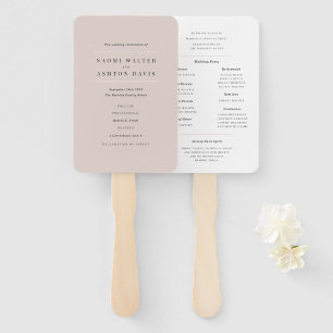 Leque Programa Neutral de Casamento Elegante