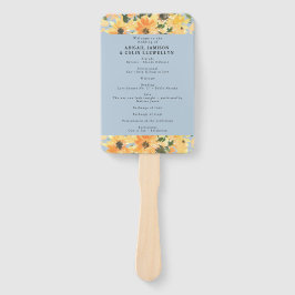 Leque Programa Russo de Cores de Buquê de Girassol