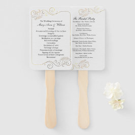 Leque Programa sofisticado de Casamento Luxuoso