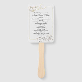 Leque Programa sofisticado de Casamento Luxuoso