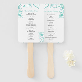 Leque Programa Turquoise Hibiscus Flower Beach