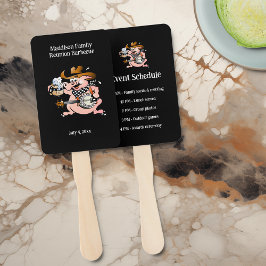 Leque Programação de Eventos de Reunião da Família de En