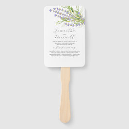 Leque Programas de Casamento por Aquarela Florais de Lav