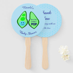 Leque Pronto para Pop Baby Boy Blue Pea Chá de fraldas P