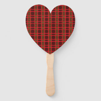 Leque psychedelic red plaid pattern