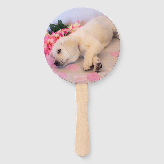 Leque Puppy Sleep Flor 01 (Frente)