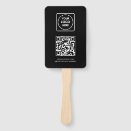 Leque QR Preto | Design Profissional de Logo Empresarial