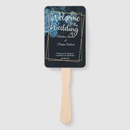 Leque Quadro Geométrico Dourado Simples em Chic