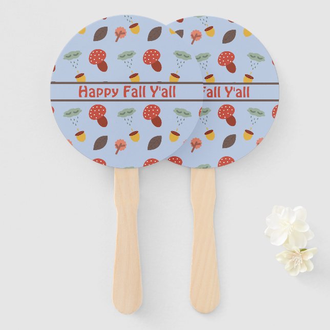 Leque Queda Personalizada (Frente e Verso)