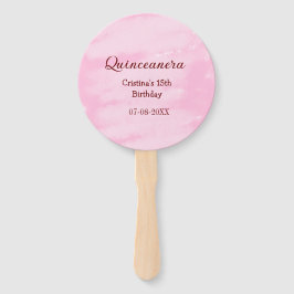 Leque Quinceanera anos 15 de aniversário adicione nome t