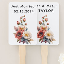 Recem casados Sr. & Sra. | Monograma Floral de Cas