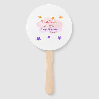 Leque Red clouds twinkle Twinkle Little Star baby shower