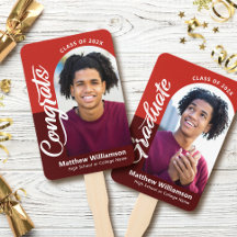 Red Congrats Formando 2 Fotografias Arch Script Ne