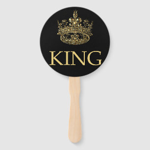 Leque Rei e Coroa Emblema Real