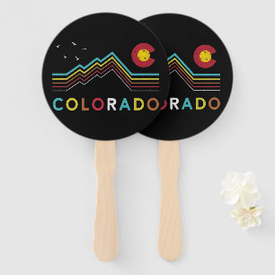 Leque Retro Colorado Flag Rocky Mountain Souvenir
