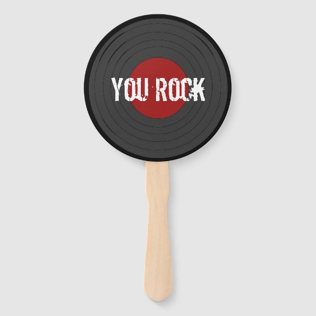 Leque Rock N Roll VOCÊ ROCK Round (Frente)