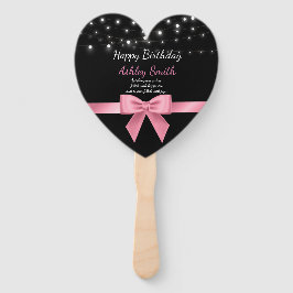 Leque Rosa de chic moderno elegante 16