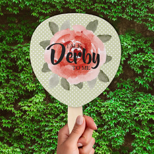 Leque Rosa vermelha no Bolinhas Talk Derby to Me
