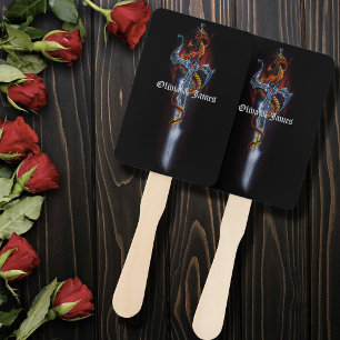 Leque Rosas de espadas do Dragão Vermelho