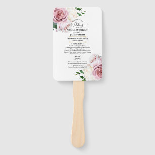 Leque Rosas Rosa Flora Verde Minimalista Casamento Moder