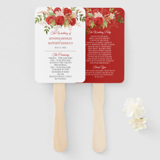 Leque Rosas vermelhas de inverno Elegante e Casamento Ve