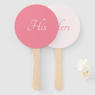Leque Rose Pink Elegant His and Hers Engagement Wedding