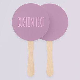 Leque Roxo Pastel & Rosa Claro Texto Editável Moderno