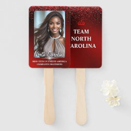 Leque Ruby Glimmer Pageant Wavers 10 Pack