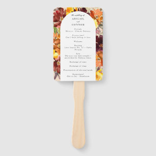 Leque Rustic Marsala Burnt Orange Fall Wreath